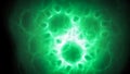 Abstract green radiation