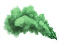 Abstract Green Smoke Cloud with Soft Texture Royalty Free Stock Photo