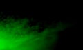 Abstract Green smoke hookah on a black backgroundAbstract red smoke mist fog on a black background. Stream, isolated.. Royalty Free Stock Photo