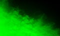 Abstract green smoke mist fog on a black background. Texture, isolated. Royalty Free Stock Photo