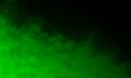 Abstract green smoke mist fog on a black background. Texture, isolated. Royalty Free Stock Photo