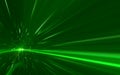 Abstract green speed lens flare on black background Royalty Free Stock Photo