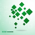 Abstract green square background Royalty Free Stock Photo