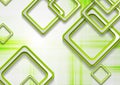 Abstract green squares tech grunge background Royalty Free Stock Photo