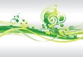 Abstract green swirl Royalty Free Stock Photo