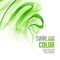 Abstract green swirl background. Vector Royalty Free Stock Photo