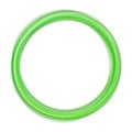 Abstract green swirl circle on white background. Round green swirl frame or banner with place for your content. Eps 10 vector Royalty Free Stock Photo