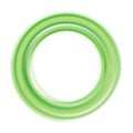 Abstract green swirl circle on white background. Round green swirl frame or banner with place for your content. Eps 10 vector Royalty Free Stock Photo