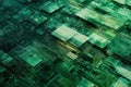 Abstract Green Technology, Circuit Board Layers with Technical Data Concept Royalty Free Stock Photo