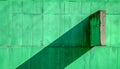 Abstract Green Tiled Wall Texture With Distinct Shadow Line For Background And Design Elements