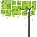 Abstract green tree background Royalty Free Stock Photo