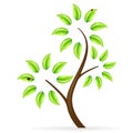 Abstract green tree icon