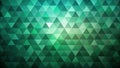 Abstract green triangular mosaic pattern background for design projects. Generative AI Royalty Free Stock Photo