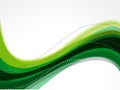 Abstract Green Wave Background Royalty Free Stock Photo