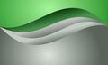 Abstract green wave background. Vector illustration. Royalty Free Stock Photo