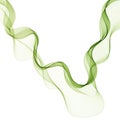 Abstract green wave. Design element. Vector background. eps 10 Royalty Free Stock Photo