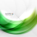 Abstract green wave swirl background Royalty Free Stock Photo