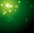 Abstract green wave vector background Royalty Free Stock Photo