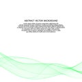 abstract green wave. vector pattern. presentation template Royalty Free Stock Photo