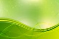 Abstract green waves background, technology background with wavy design Royalty Free Stock Photo