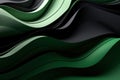 Abstract Green Waves Background Royalty Free Stock Photo