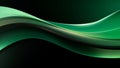 Abstract Green Waves Background Royalty Free Stock Photo