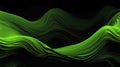 Abstract Green Waves Background with Smooth Lines and Modern Design Royalty Free Stock Photo