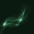 Abstract green waves background Royalty Free Stock Photo