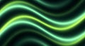 Abstract Green Waves flowing and creating a mesmerizing digital design effect Royalty Free Stock Photo