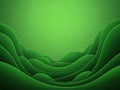 Abstract green waves Royalty Free Stock Photo
