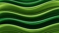 Abstract Green Waves with Metallic Sheen and Light Reflections Creating a Smooth, Rippling Surface Texture Keywords Royalty Free Stock Photo