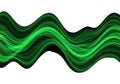 Abstract green wavy pattern on white background Royalty Free Stock Photo
