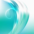 Abstract Green and White Flow Curves Background Royalty Free Stock Photo