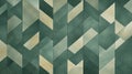 Abstract Green And White Tile Pattern With Layered Veneer Panels Royalty Free Stock Photo