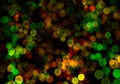 Abstract green and yellow bubbles. Holiday soft background with color circles Royalty Free Stock Photo