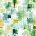 Abstract green and yellow pattern with translucent geometries (tiled)