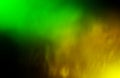 Abstract green and yellow smoke mist fog or texture background.