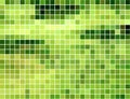 Abstract green and yellow square mosaic background