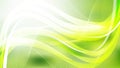 Abstract Green Yellow and White Flow Curves Background Royalty Free Stock Photo