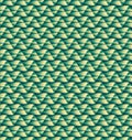 Abstract green zigzag pattern wallpaper