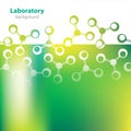 Abstract greenish laboratory background.