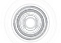 Abstract grey circle line system on white design modern futuristic technology background vector