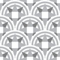 abstract grey star and circle pattern seamless geometric Royalty Free Stock Photo