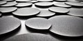 Abstract Grey Circles Background Texture Pattern Design Overlapping round shapes create a modern textured surface Royalty Free Stock Photo