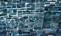 Abstract grey color mixture multi colors effects brick wall texture Background. Royalty Free Stock Photo