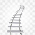 abstract grey color railway road on checkered background, ladder vector illustration