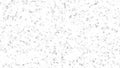 Abstract grey dust particles moving chaotically on white background with a stop motion effect. Animation. Blinking light