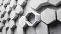 Abstract Grey Hexagonal Pattern Texture Wall Royalty Free Stock Photo
