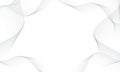 Abstract grey line wave curve on white design modern luxury technology futuristic background vector