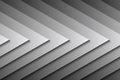 Abstract grey metallic triangles background with paper cutout 3D style Royalty Free Stock Photo